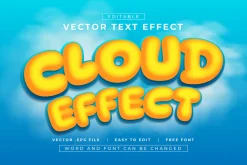 25 Text Effects Bundle | EPS Vector