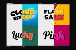 25 Text Effects Bundle | EPS Vector