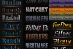 190 Text Effects for Photoshop