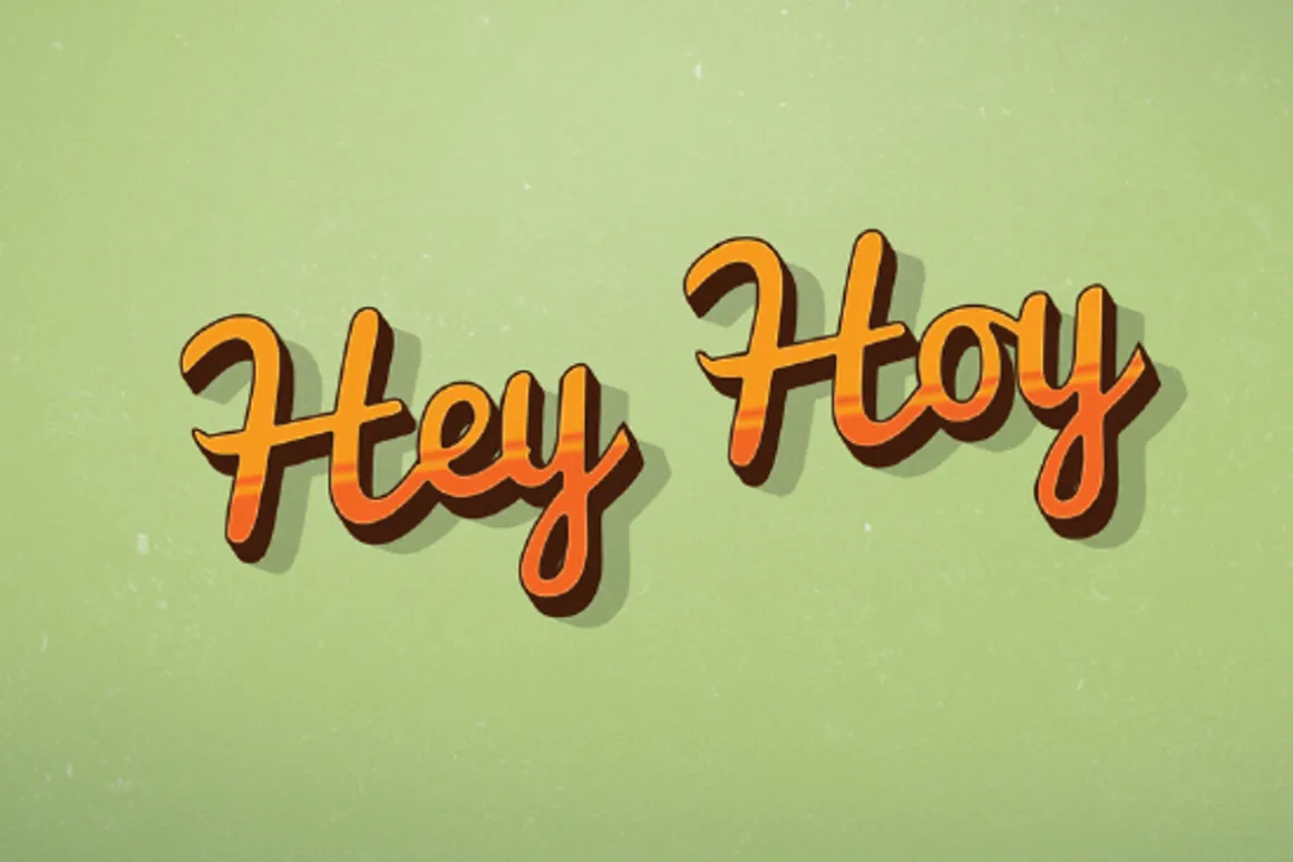 4 Text Style 3D for Adobe Photoshop