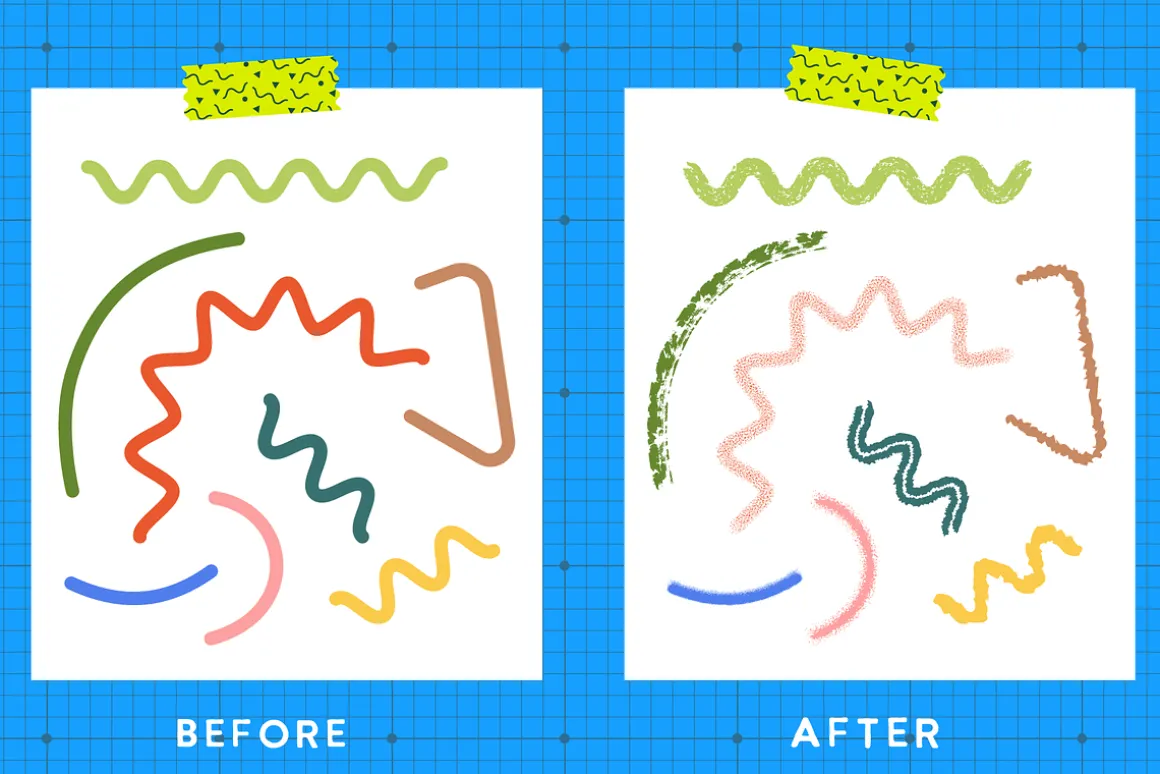 Textured Fineliner Adobe Illustrator