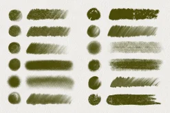 27 Textured Pencil Brushes Procreate