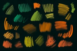 27 Textured Pencil Brushes Procreate