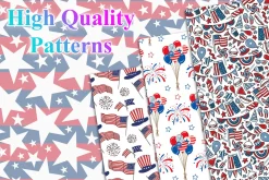 4th of July Seamless Pattern