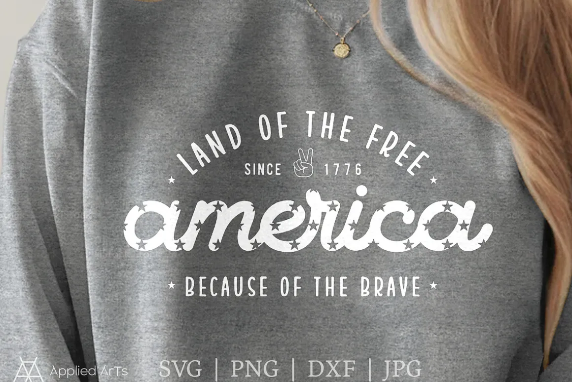 4th of July SVG, Land of the Free