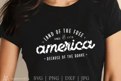 4th of July SVG, Land of the Free