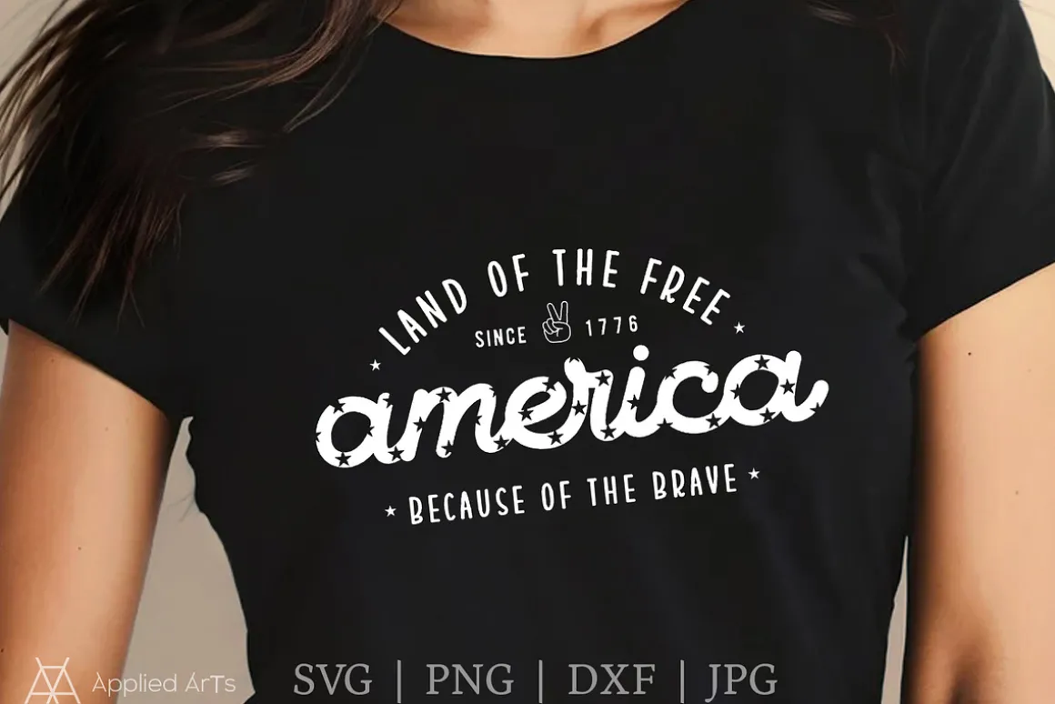 4th of July SVG, Land of the Free