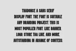 Thadonce - Racing Font
