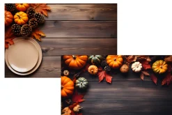 Thanksgiving Background Mockup
