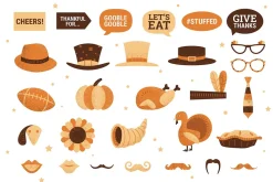 Thanksgiving Clipart Stickers