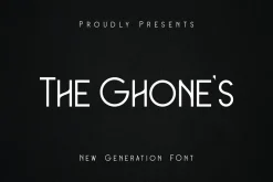 The Ghones Monoline Vintage Font