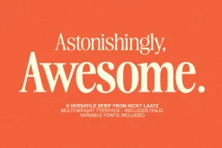 The Awesome Serif Family (32 Fonts)