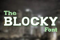The Blocky Font