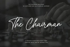 The Chairman Modern Signature Font