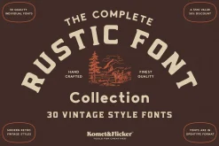 The Complete Rustic Fonts Collection