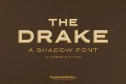 The Drake - A Vintage Shadow Font