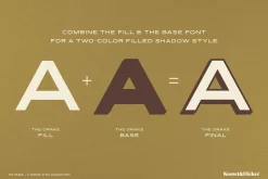 The Drake - A Vintage Shadow Font