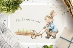 The Easter rabbit family