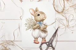 The Easter rabbit family