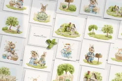 The Easter rabbit family