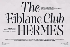 The Eiblanc Club Hermes | 12 Font