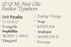 The Fashion Font Collection