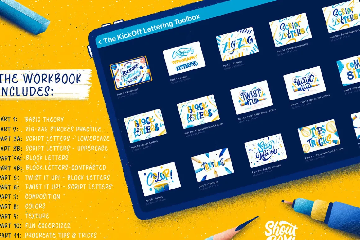 The KickOff Lettering Toolbox