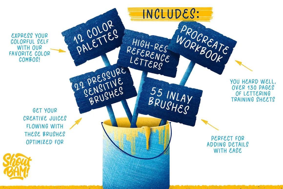 The KickOff Lettering Toolbox