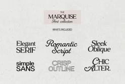 The Marquise Font Collection