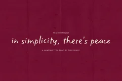 The Minimalist | Handwritten Font