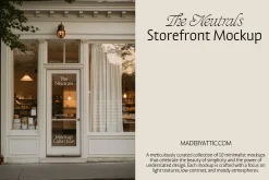 The Neutrals 08 : Storefront Mockup