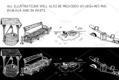 The outdoors - vector illustrations