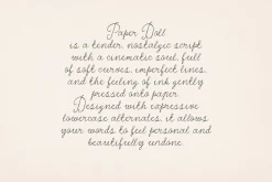 The Paper Doll Vintage Romantic Font
