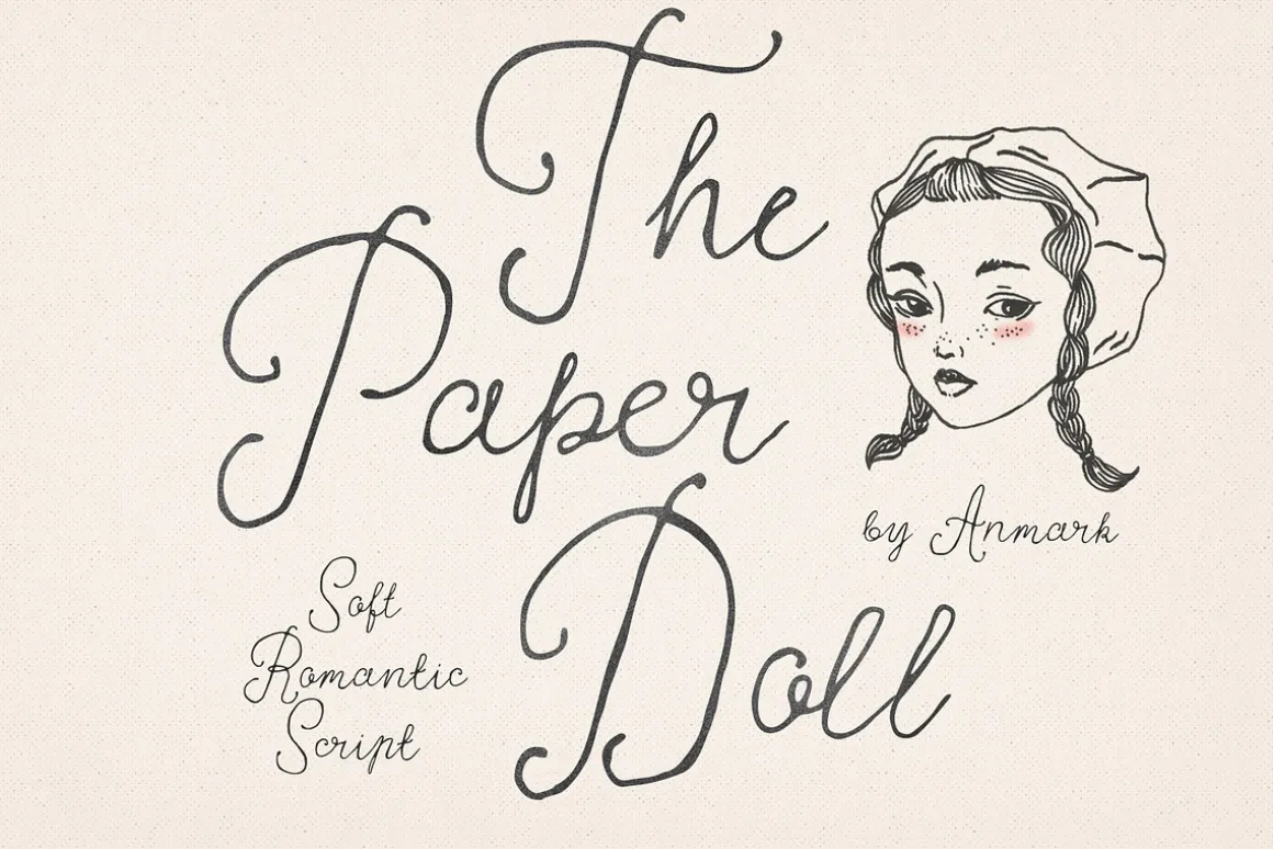 The Paper Doll Vintage Romantic Font