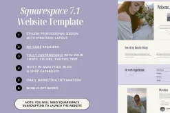Therapist Squarespace Template
