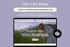 Therapist Squarespace Template