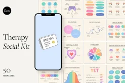 Therapy Social Pack - Canva