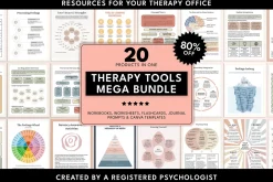 Therapy Tools Canva Template Bundle