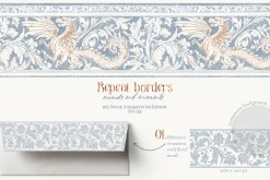 The romantic Middle Ages clipart set