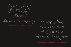 The Rose Atelier// Hand drawn Font