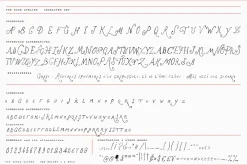 The Rose Atelier// Hand drawn Font