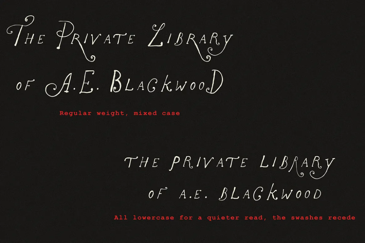 The Rose Atelier// Hand drawn Font