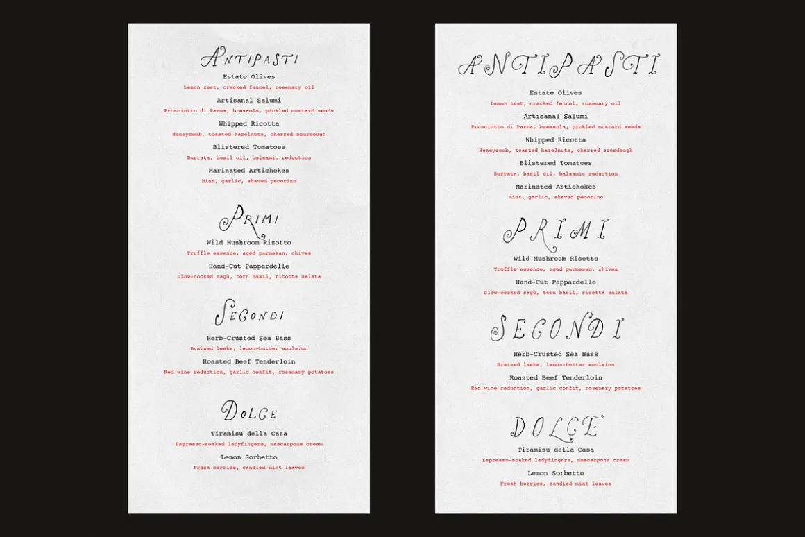 The Rose Atelier// Hand drawn Font