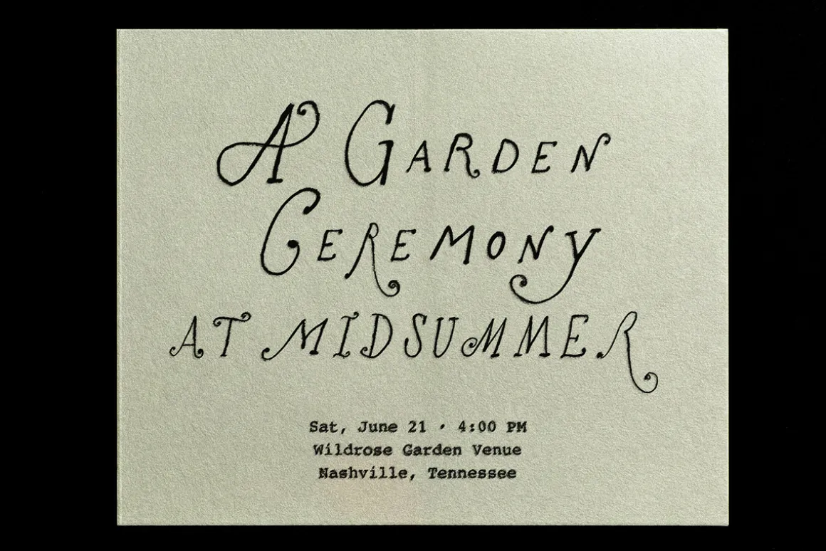 The Rose Atelier// Hand drawn Font