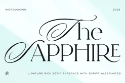 The Sapphire - A Calligraphic Serif