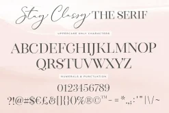 The Stay Classy Font Duo