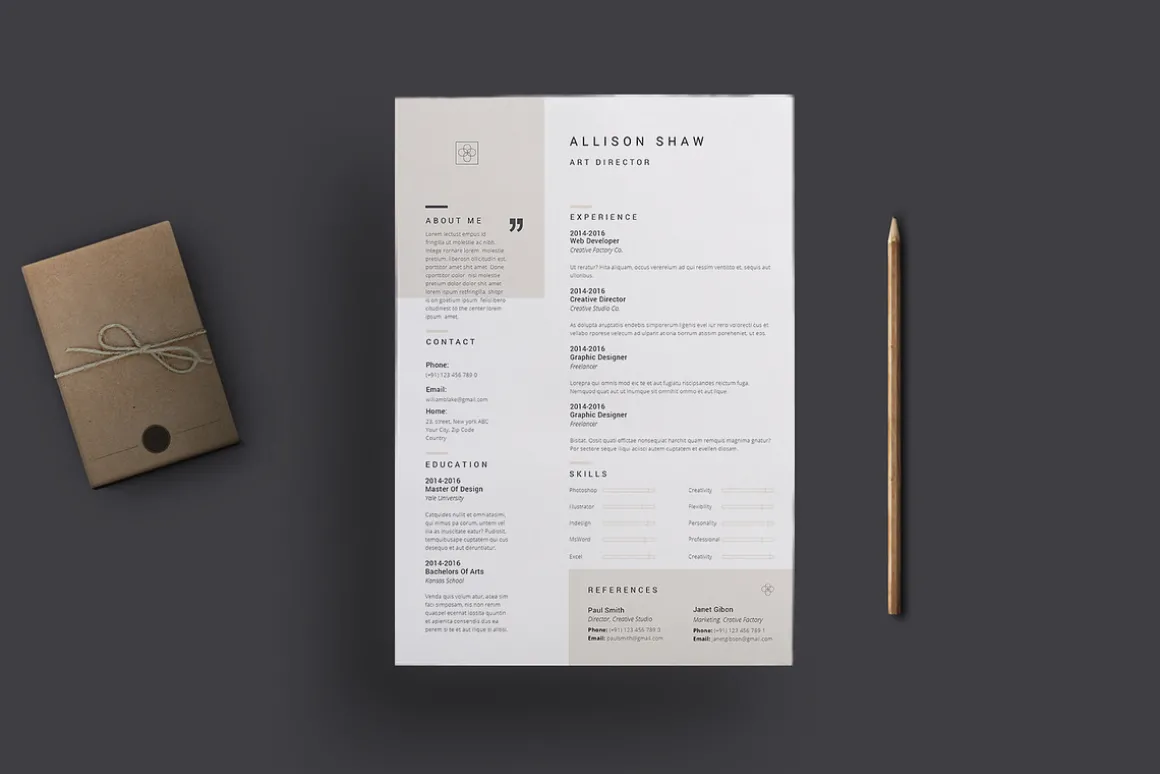 Theta Resume Template
