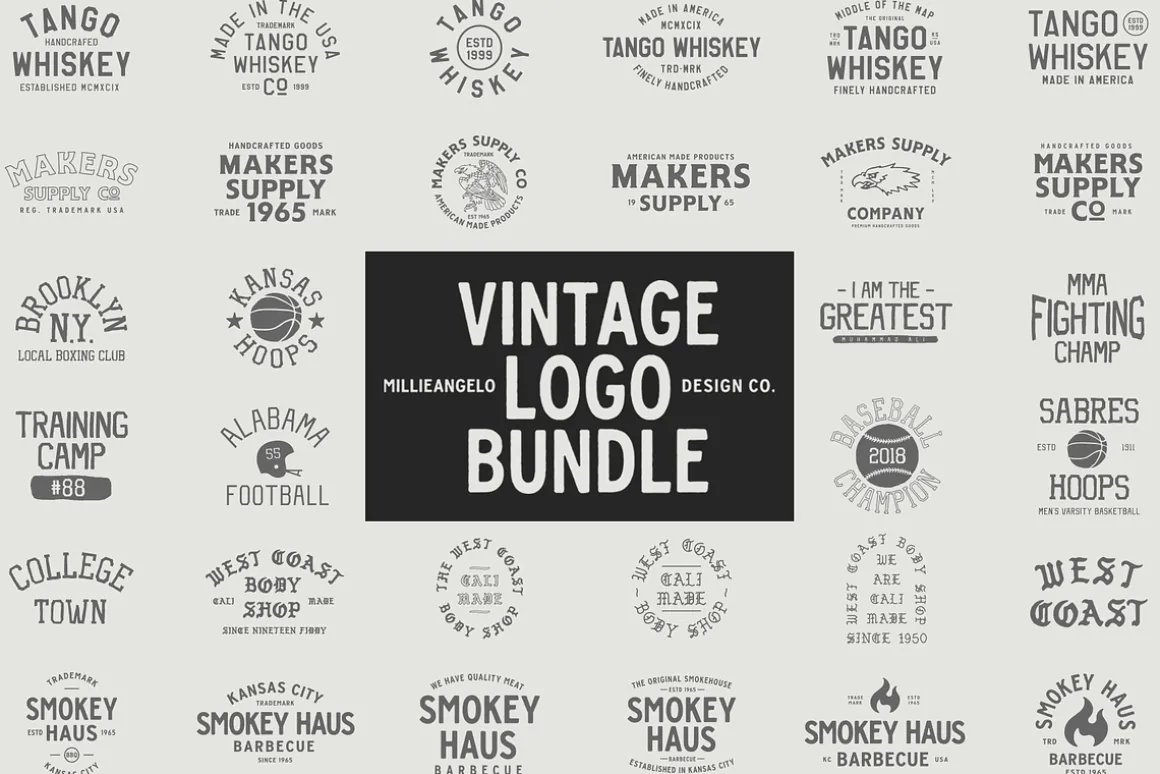 The ULTIMATE Vintage Logo Bundle
