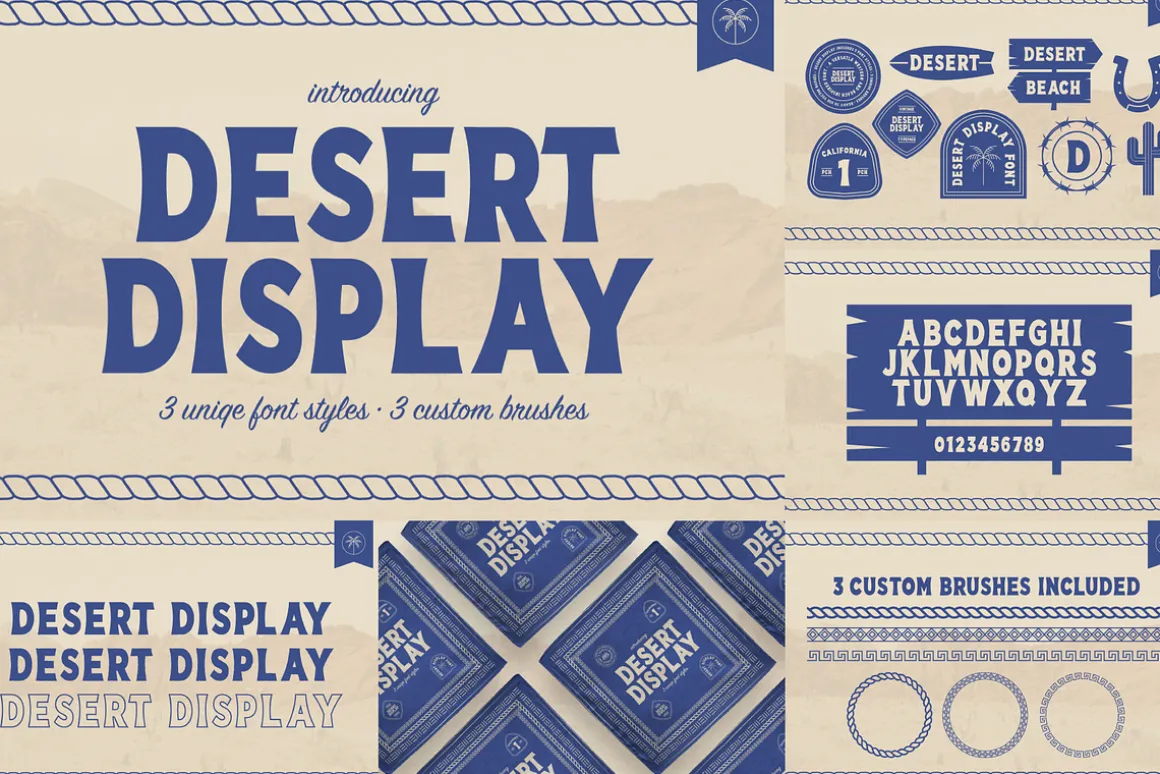 The Western Desert Font Bundle