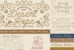 The Western Desert Font Bundle